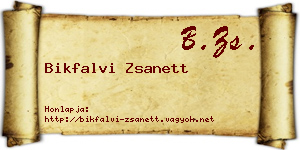 Bikfalvi Zsanett névjegykártya