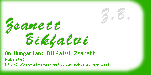 zsanett bikfalvi business card